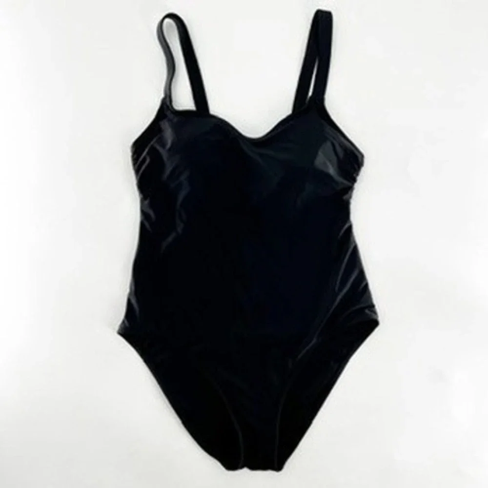 Hurley Black One Piece Swimsuit Women's Size Medium‎ Adjustable Straps
